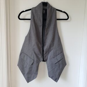 Y2K gray vest 90s